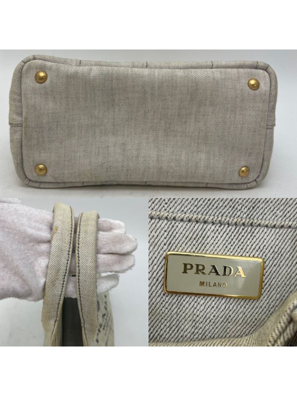 Prada Tote Canapa Canvas Travel - Picture 4 of 15